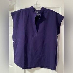 Figs Rafaela Oversized Scrub Top in Purple Jam